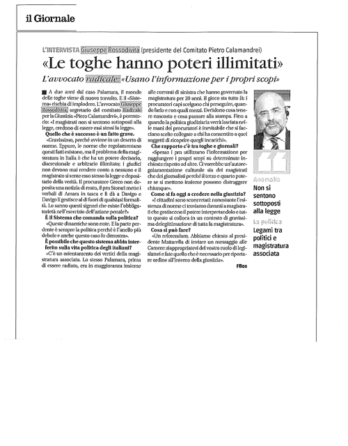 Le toghe hanno poteri illimitati | Il Giornale